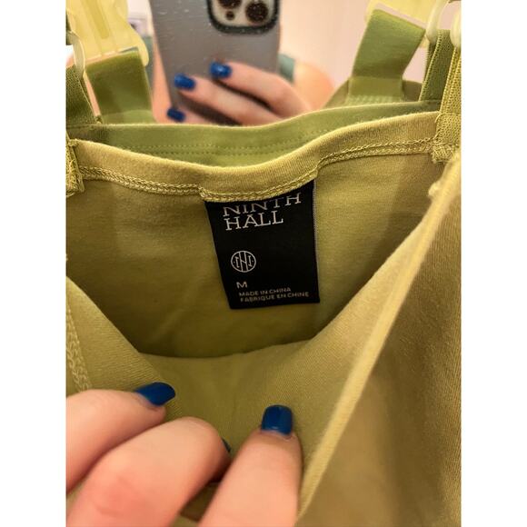 Ninth Hall Lyleson Sweet Pea Buckle Strap Tank Top Green Size Medium - Picture 4 of 9